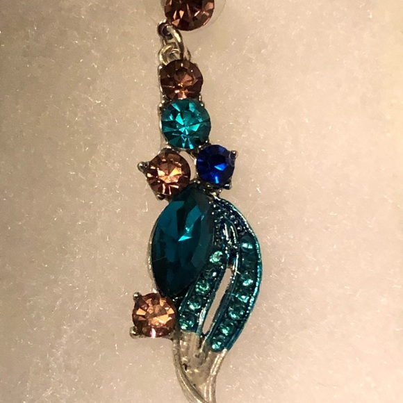 HAMER Painting Crystal Statement Charm Earrings - Picture 5 of 8